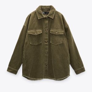 Zara Corduroy Oversized Jacket